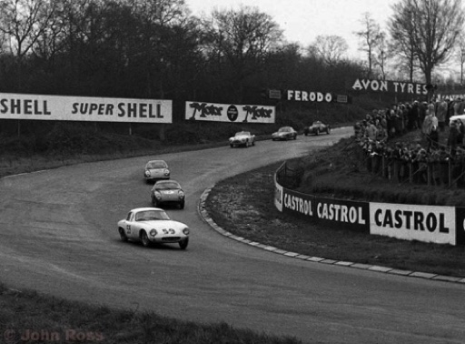 Boxing Day 1959 course de GT Race avec Colin Chapman sur des Lotus Elite